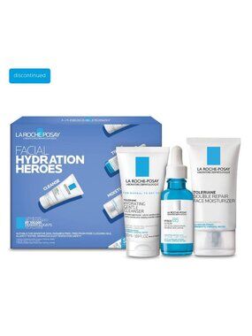 La Roche Posay Hydration Heroes Set Hyalu B5 Serum Cleanser Moisturizer Skincare